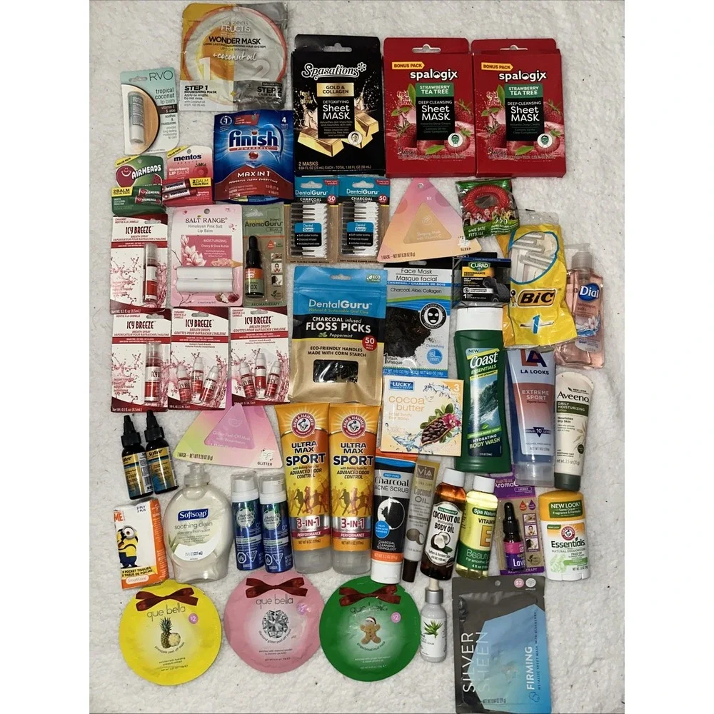 Lot Of Travel Vacation Sized Brand Name Toiletries Girls Mask Lip Self Care